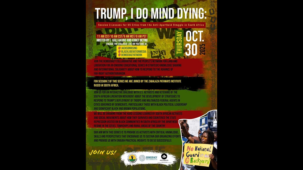 TRUMP, I DO MIND DYING: SOUTH AFRICA